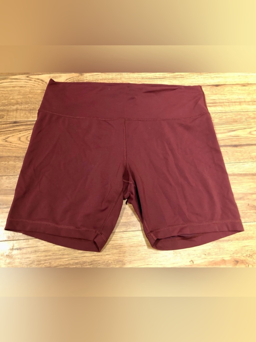 Lululemon Athletica Wunder Train Burgundy High-Rise Shorts - Picture 6 of 10